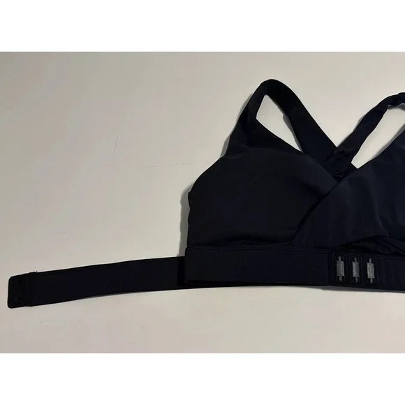 Elehold Sports Bra Black With Black Band, Adjustable Straps‎ Size Medium - Picture 3 of 4